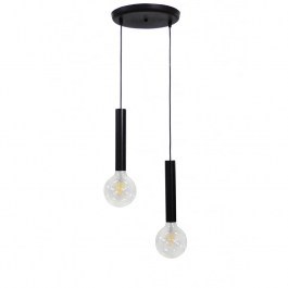 Φωτιστικό Οροφής S-42Pendel 2/L Black 34-0192 Heronia BLACK