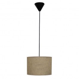 Ceiling Light 14-0144 1/Ε27 With Lampshade D20x100cm ΗΚ-06 Sand Heronia SAND