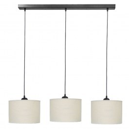 Ceiling Light - Rail 14-0156 3/Ε27 With Lampshad D20x85x95cm ΗΚ-01 White Heronia WHITE