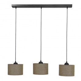 Ceiling Light - Rail 14-0157 3/Ε27 With Lampshad D20x85x95cm ΗΚ-06 Sand Heronia SAND