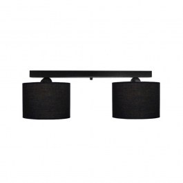 Ceiling Light - Rail 14-0158 2/Ε27 With Lampshad D20x60x20cm ΗΚ-03 Black Heronia BLACK