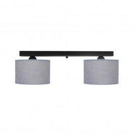 Ceiling Light - Rail 14-0159 2/Ε27 With Lampshad D20x60x20cm ΗΚ-04 Grey Heronia GREY