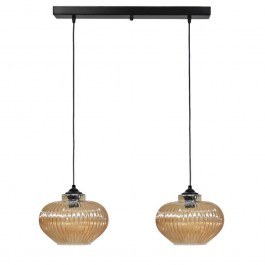 Ceiling Light - Rail Rigato 02-0346 2/Ε27 D25x55x96cm Honey Heronia HONEY