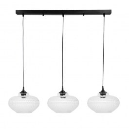 Ceiling Light - Rail Rigato 02-0342 3/Ε27 D25x80x96cm Clear Heronia CLEAR