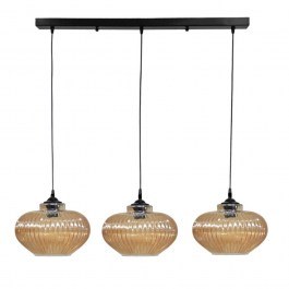 Ceiling Light - Rail Rigato 02-0343 3/Ε27 D25x80x96cm Honey Heronia HONEY