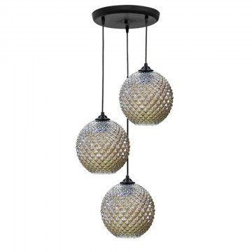Ceiling Light GL-5010 02-0361 3/Ε27 D36x82cm Fume Heronia