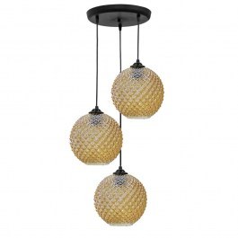 Φωτιστικό Οροφής GL-5010 02-0287 3/Ε27 Φ36x82cm Honey Heronia HONEY