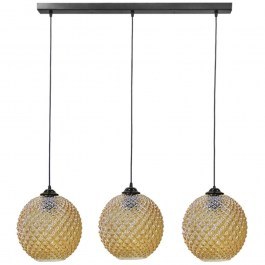 Ceiling Light - Rail GL-5010 02-0373 3/Ε27 D25x80x96cm Honey Heronia HONEY