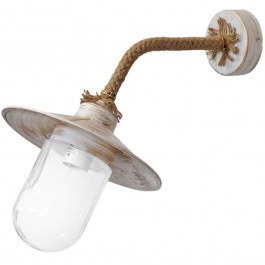 Wall Lamp - Sconce Slp-651Ap 07-1383 Screwed Storm Glass 40x24x32cm White-Bronze Heronia WHITE-BRONZE