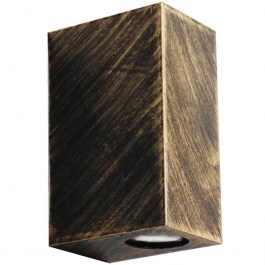 Ceiling Light - Spot C-042 15-0211 Square Up-Down 2xGU10 Led 10,2x7,5x16,5cm Bronze Heronia BRONZE
