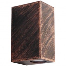 Ceiling Light - Spot C-042 15-0212 Square Up-Down 2xGU10 Led 10,2x7,5x16,5cm Copper Heronia COPPER