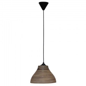 Ceiling Light GL-1030/25 02-0379 1/Ε27 D25x85cm Brown Heronia