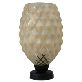 Table Lamp Pineapple 02-0388 GL-5080/20PR D20x29cm Black-Somon Heronia BLACK-SOMON