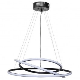 Ceiling Light Cronos 01-0358 Led 80W D50x70cm Black Heronia BLACK