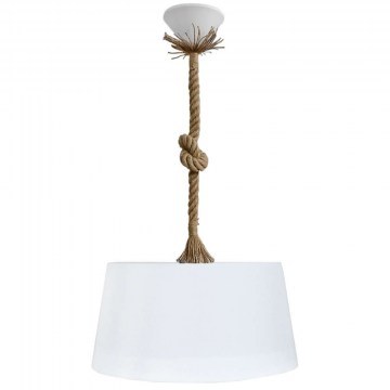 Ceiling Light Drum 31-1351 1/Ε27 D35x85cm With Rope White-Beige Heronia