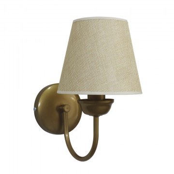 Wall Lamp - Sconce 01-0363 S-11/Ap Hat 1/E14 With Lampshade Dihala D14 20x14x24cm Gold-Beige Heronia