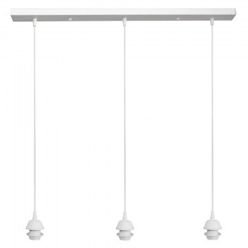 Φωτιστικό Οροφής - Ράγα 06-0209 3/E27 80x6x80cm White Heronia