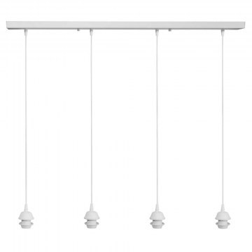 Φωτιστικό Οροφής - Ράγα 06-0213 4/E27 100x6x80cm White Heronia