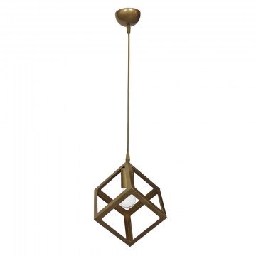 Φωτιστικό Οροφής Kyvos 34-0351 1/E27 Φ22x80cm Gold Matte Heronia