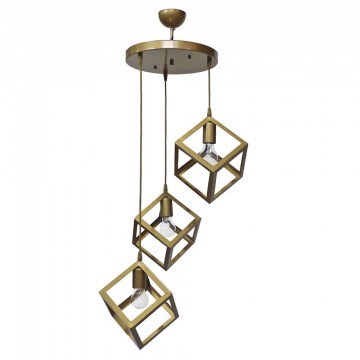 Φωτιστικό Οροφής Kyvos 34-0353 3/E27 Φ55x110cm Gold Matte Heronia