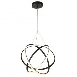 Ceiling Lamp Atomic-40 01-0406 LED 69W 3000K/4000K/6000K 7000Lm 40x80cm Black Heronia BLACK