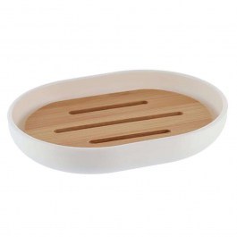 Soap Case Bamboo 06.6474210 White-Natural NATURAL-WHITE