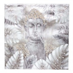 Πίνακας Καμβάς Βούδας 07.182120 78x78cm Multi