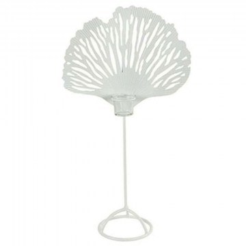 Candlestick Metal Coral 013.787036 56cm White