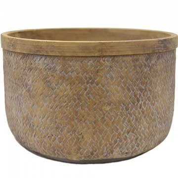 Κασπώ Weave Antique 00.03.35609 Φ27x17,5cm Brown