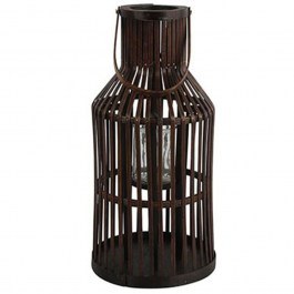 Wooden Lantern 013.787577 23x45cm Brown BROWN