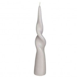 Spiral Cone Candle 02.1117123 5x25cm Light Grey LIGHT GREY
