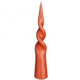 Spiral Cone Candle 02.1117125 5x25cm Orange ORANGE