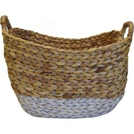 Basket 00.06.66059 41x30x29cm Natural-White NATURAL-WHITE