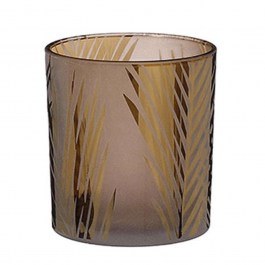 Κηροπήγιο Leaf 02.1121737 9x10cm Brown BROWN