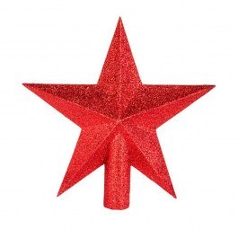 Star Christmas Tree Top 07.184432 22cm Silver SILVER