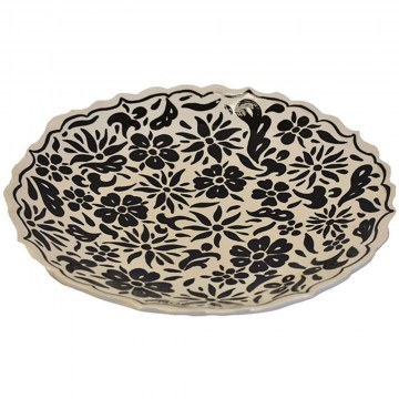 Διακοσμητική Πιατέλα Kapisik 026.0050 Φ40cm Black