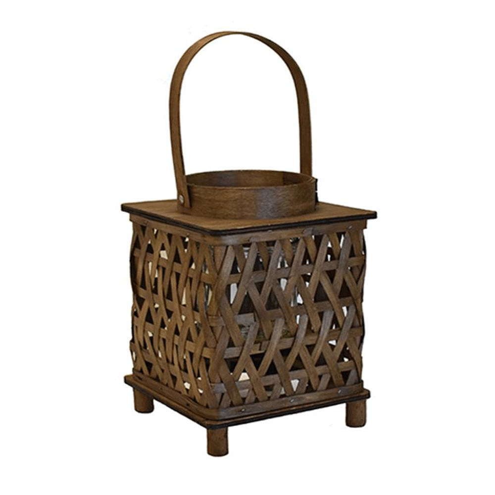 Φανάρι Ξύλινο 00.06.61050 18x18x26cm Brown