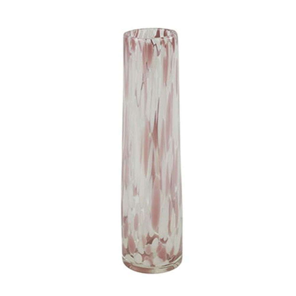 Βάζο Γυάλινο Bilbao 013.790467 7x30,5cm White-Pink