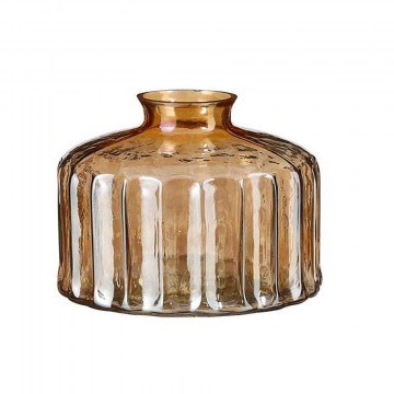 Βάζο Γυάλινο Tammy 02.1122550 13x12cm Honey
