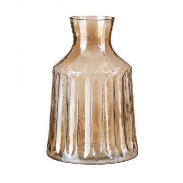 Vase Glass Tammy 02.1122551 15x23cm Honey