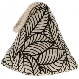 Βαρίδι Πόρτας 05.40101080 Πυραμίδα Υφασμάτινο Black-Beige BLACK-BEIGE