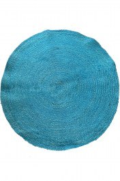 Carpet Jute 00.02.23551 Turquoise Round TURKUAZ