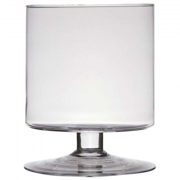 Vase With Foot 04.18029 D19x24cm Glass Clear
