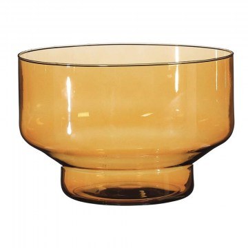 Bowl Fallon 02.1110747 29x20cm Glass Light Brown