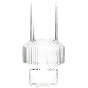 Vase Retro 012.862161000 18x34,50cm Glass Grey