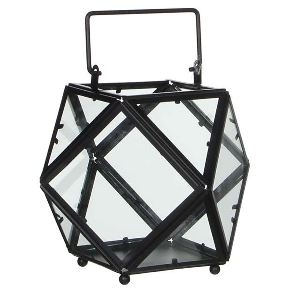 Φανάρι Πολυγωνικό 02.1003375 21x16cm Black [BLACK]