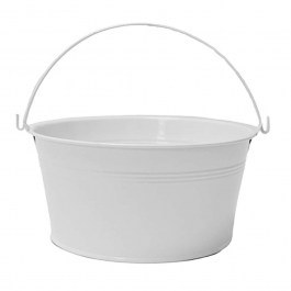 Bucket 00.05.5958A 17x9cm White WHITE