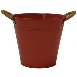 Bucket 00.05.5985B With Rope D17x15cm Red RED