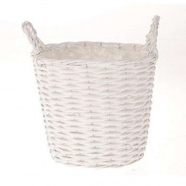Καλάθι Με Νάιλον 012.862464135 Φ20,5x16cm Ψάθινο White WHITE