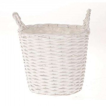 Καλάθι Με Νάιλον 012.862464135 Φ20,5x16cm Ψάθινο White